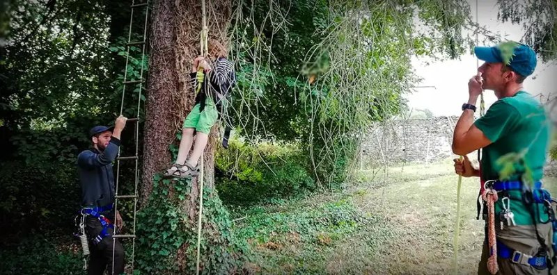 Acrobranche au 4e Festi'Val de Seine à l'abbaye d'Oigny